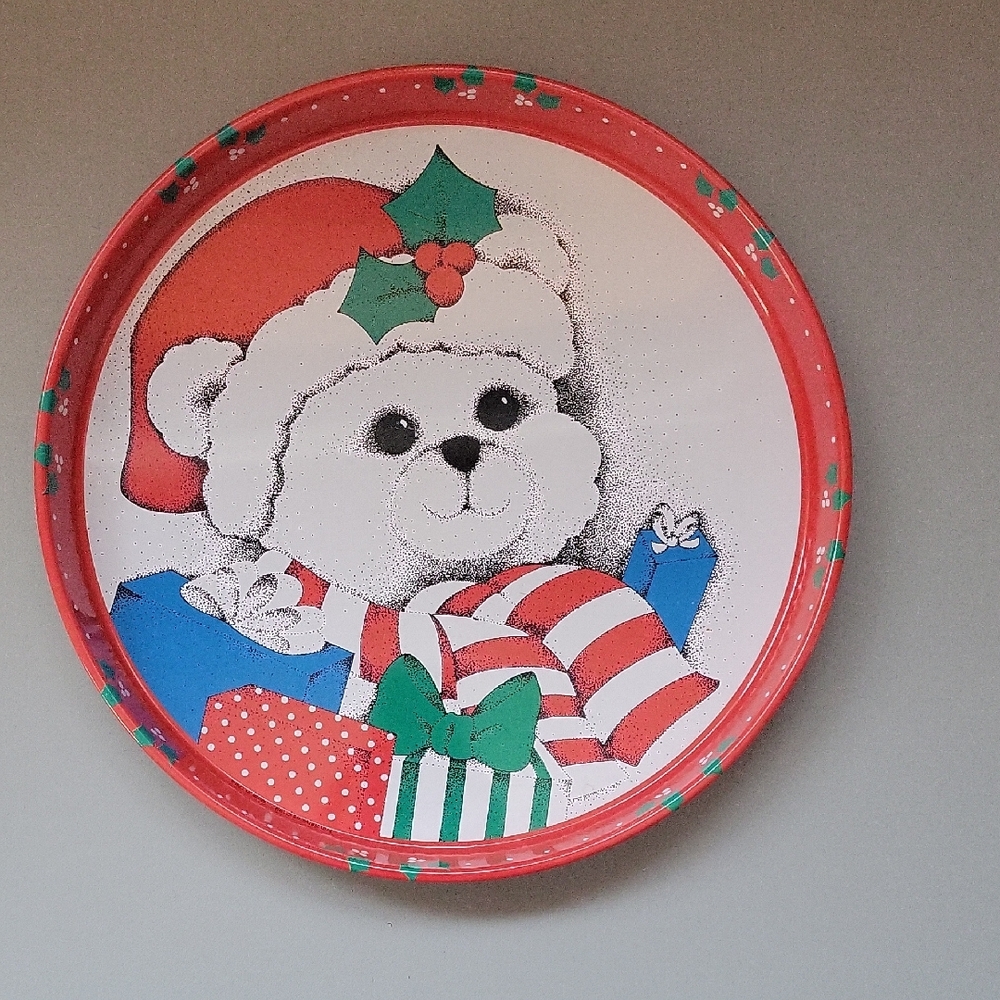 Festive Bear Decorative Plate